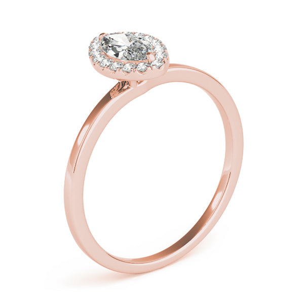 Marquise Halo Diamond Engagement Ring · 0.50 ct tw
