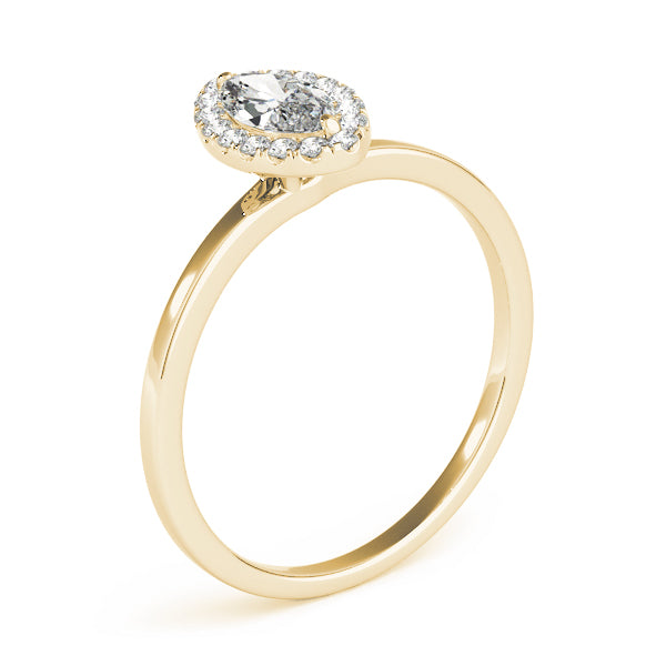 Marquise Halo Diamond Engagement Ring · 0.50 ct tw