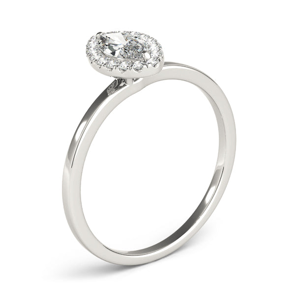 Marquise Halo Diamond Engagement Ring · 0.50 ct tw