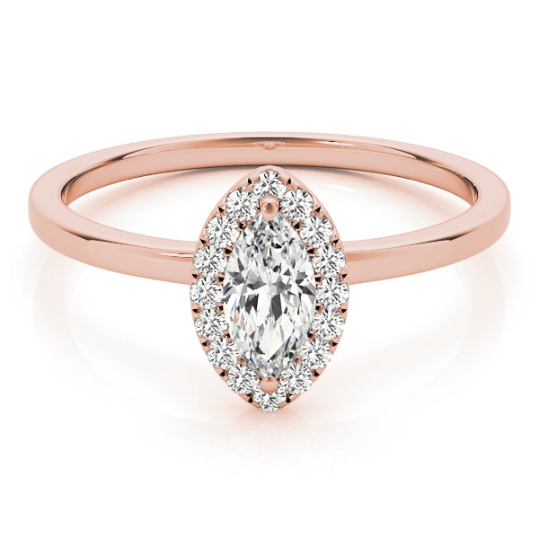 Marquise Halo Diamond Engagement Ring · 0.61 ct tw