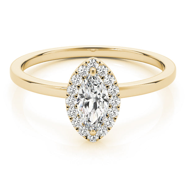 Marquise Halo Diamond Engagement Ring · 0.61 ct tw