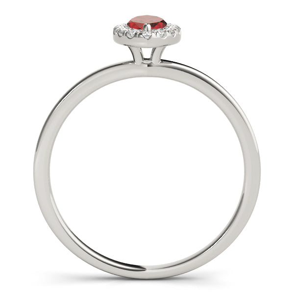 Marquise Halo Diamond Engagement Ring · 1.12 ct tw