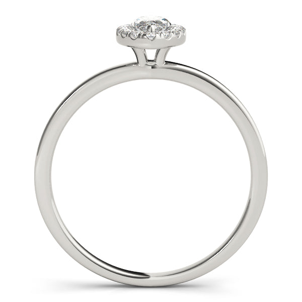 Marquise Halo Diamond Engagement Ring · 0.50 ct tw