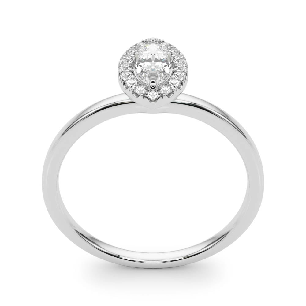 Marquise Halo Diamond Engagement Ring · 0.61 ct tw