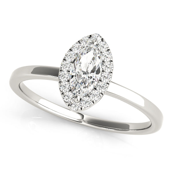 Marquise Halo Diamond Engagement Ring · 0.61 ct tw