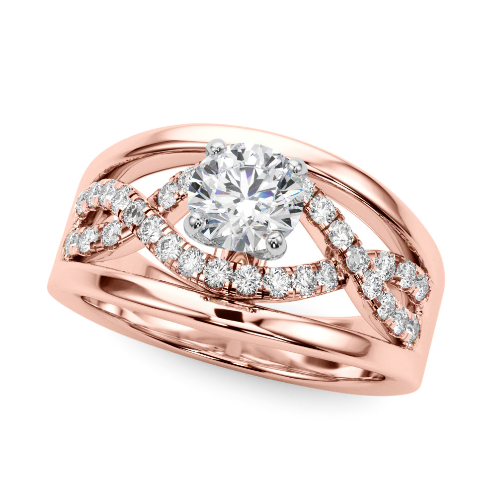 Multi-Row Diamond Engagement Ring · 0.24 ct tw