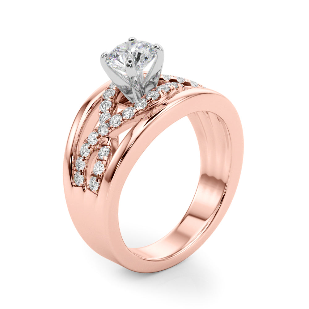 Multi-Row Diamond Engagement Ring · 0.24 ct tw