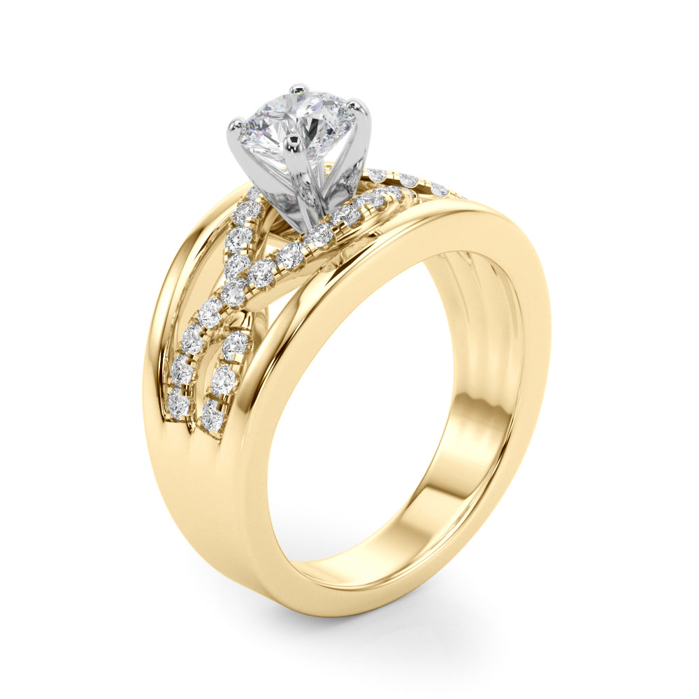 Multi-Row Diamond Engagement Ring · 0.24 ct tw