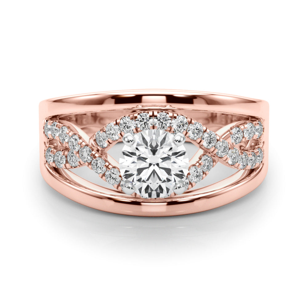 Multi-Row Diamond Engagement Ring · 0.24 ct tw