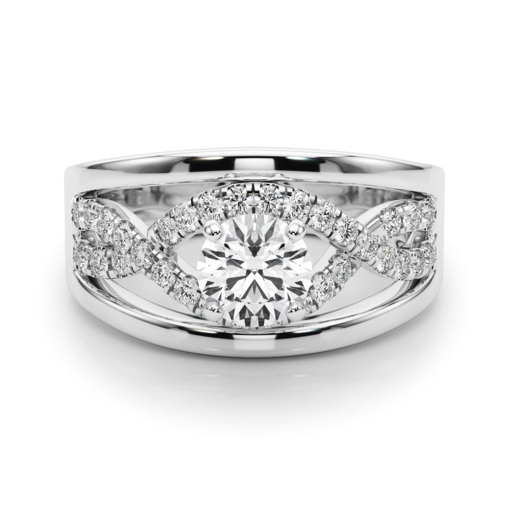 Multi-Row Diamond Engagement Ring · 0.24 ct tw