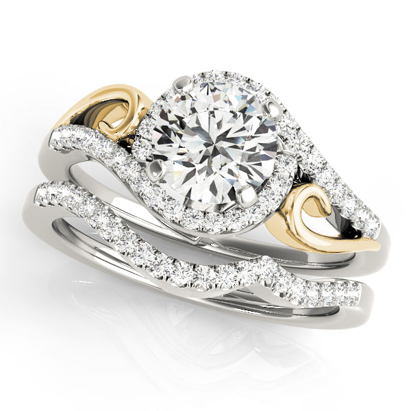 Round Halo Diamond Engagement Ring · 0.20 ct tw
