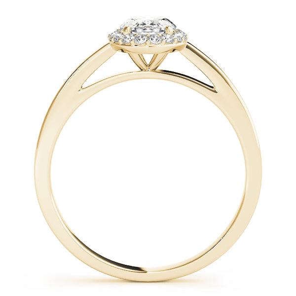 Oval Halo Diamond Engagement Ring · 0.35 ct tw