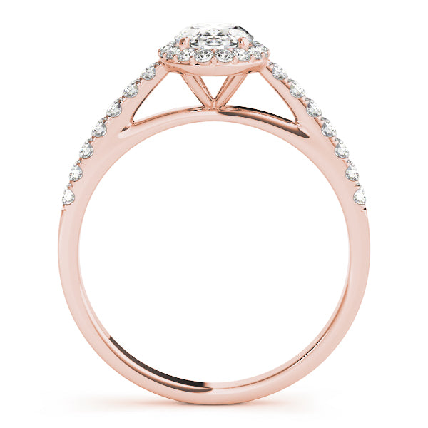 Oval Halo Diamond Engagement Ring · 0.60 ct tw