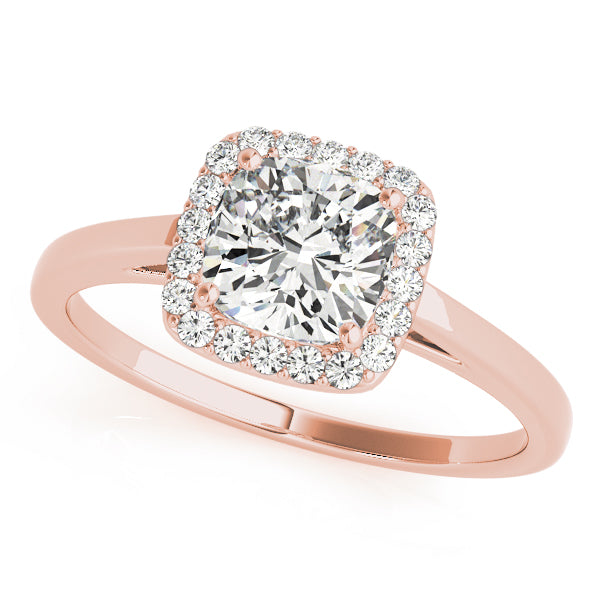 Cushion Halo Square Diamond Engagement Ring · 2.15 ct tw
