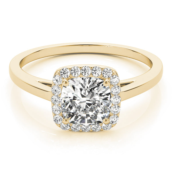Cushion Halo Square Diamond Engagement Ring · 0.18 ct tw