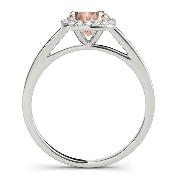 Cushion Halo Square Diamond Engagement Ring · 0.82 ct tw