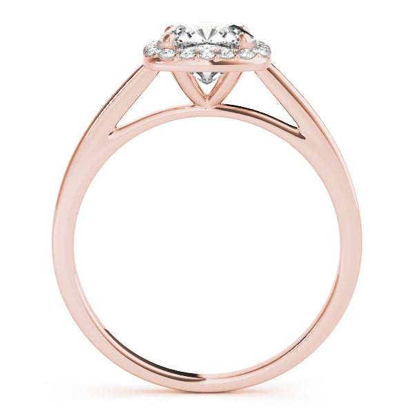 Cushion Halo Square Diamond Engagement Ring · 0.82 ct tw