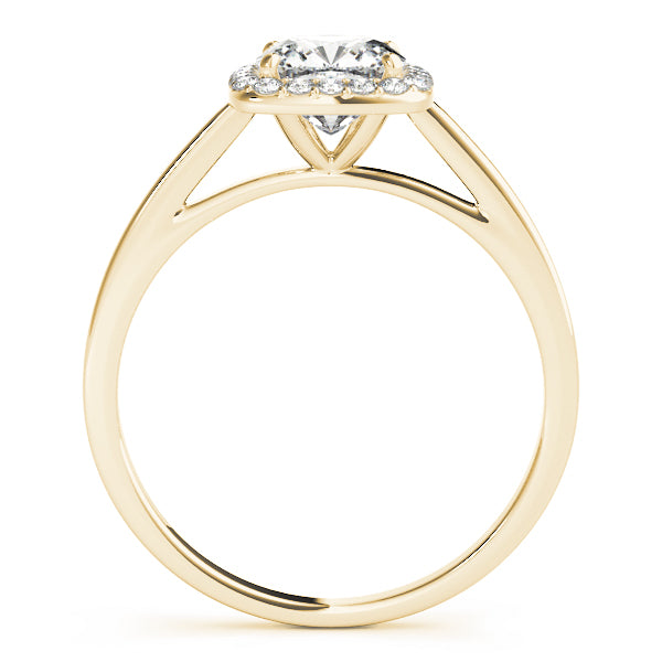 Cushion Halo Square Diamond Engagement Ring · 1.12 ct tw