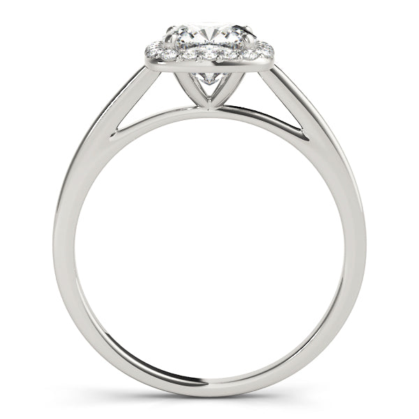 Cushion Halo Square Diamond Engagement Ring · 0.82 ct tw