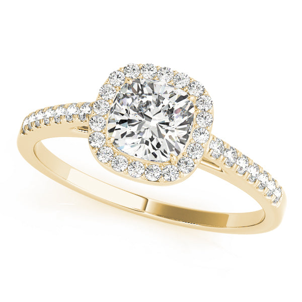 Cushion Halo Square Diamond Engagement Ring · 1.20 ct tw