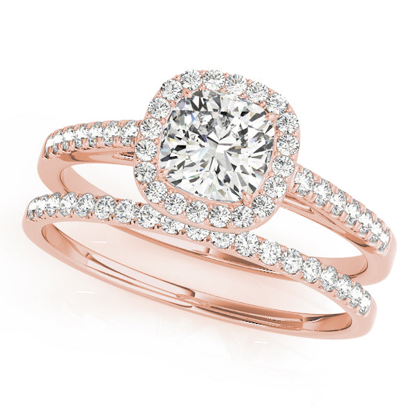 Cushion Halo Square Diamond Engagement Ring · 2.25 ct tw