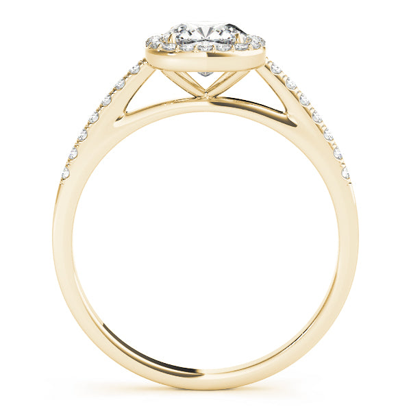 Cushion Halo Square Diamond Engagement Ring · 0.93 ct tw