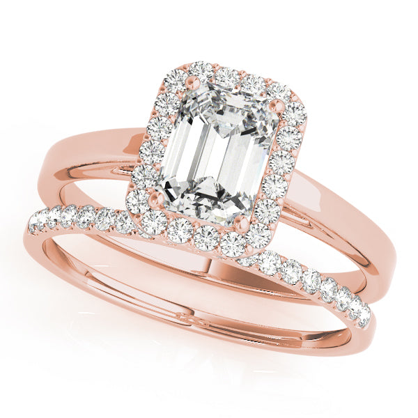 Emerald Halo Diamond Engagement Ring · 2.21 ct tw