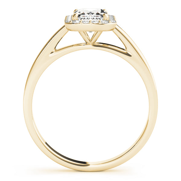 Emerald Halo Diamond Engagement Ring · 0.43 ct tw