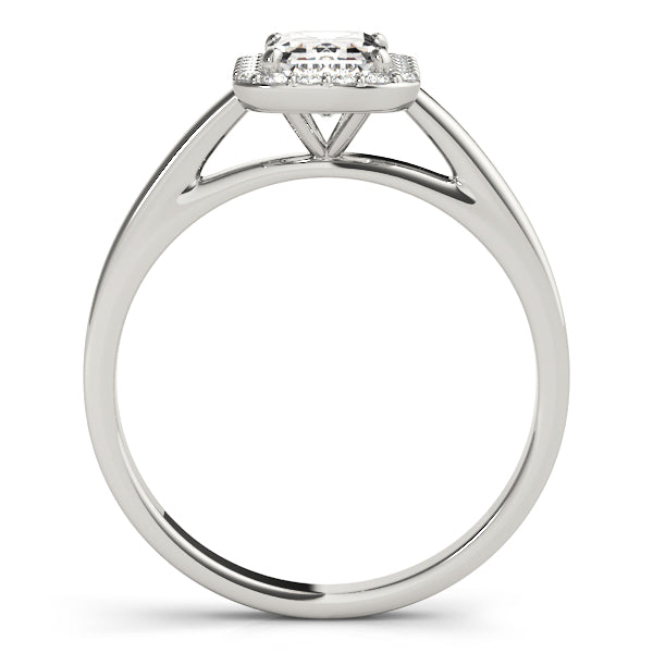 Emerald Halo Diamond Engagement Ring · 0.43 ct tw