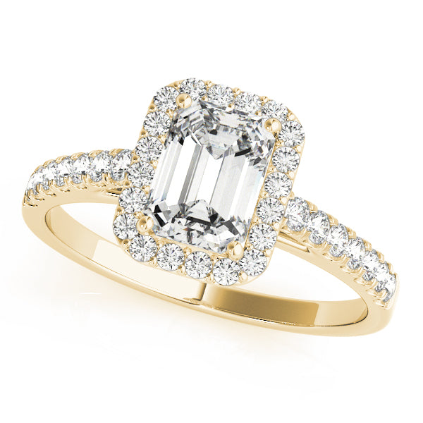 Emerald Halo Diamond Engagement Ring · 1.77 ct tw