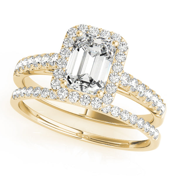 Emerald Halo Diamond Engagement Ring · 2.31 ct tw