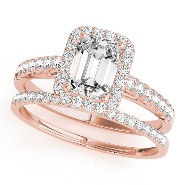 Emerald Halo Diamond Engagement Ring · 2.31 ct tw
