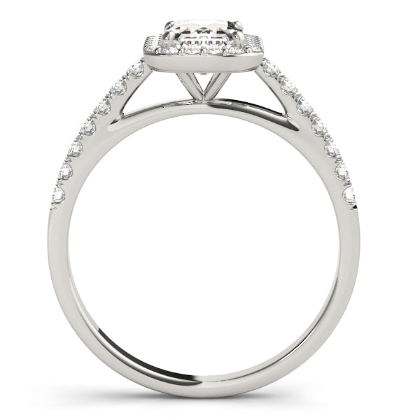 Emerald Halo Diamond Engagement Ring · 1.77 ct tw
