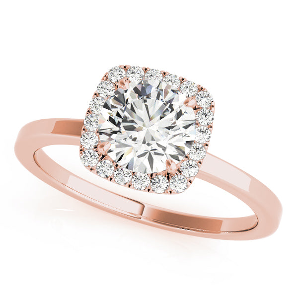 Round Halo Diamond Engagement Ring · 0.31 ct tw