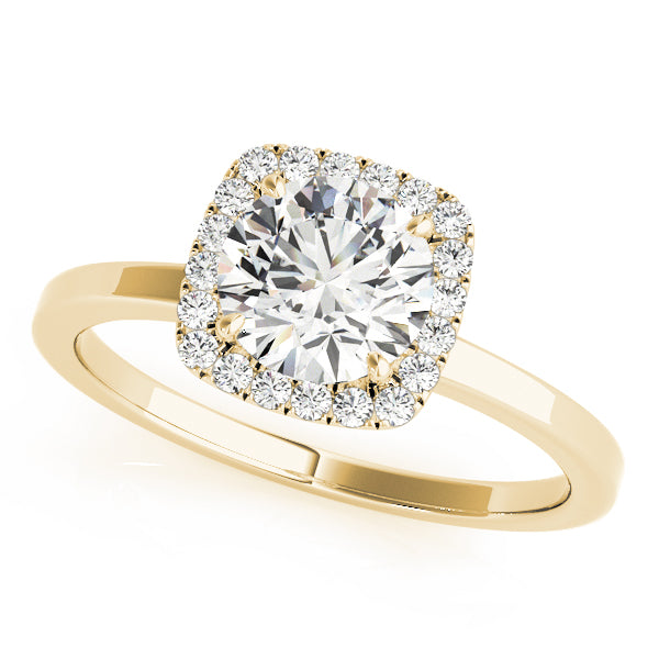 Round Halo Diamond Engagement Ring · 1.37 ct tw