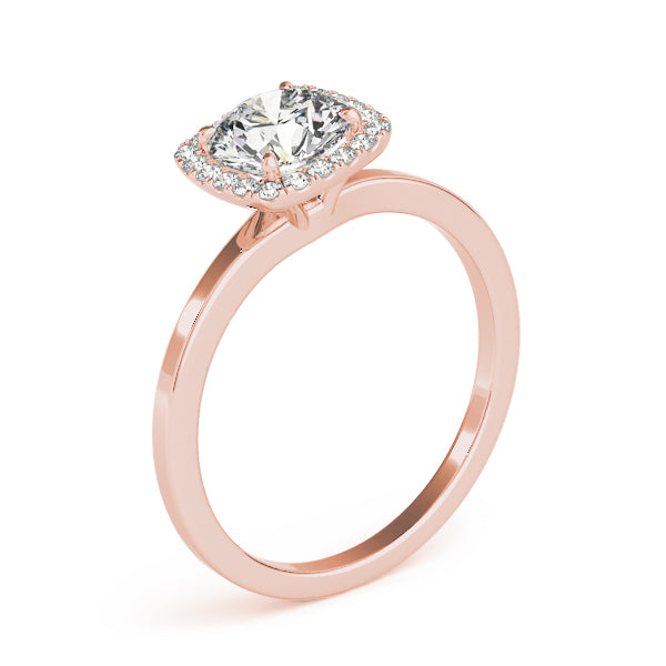 Round Halo Diamond Engagement Ring · 1.12 ct tw