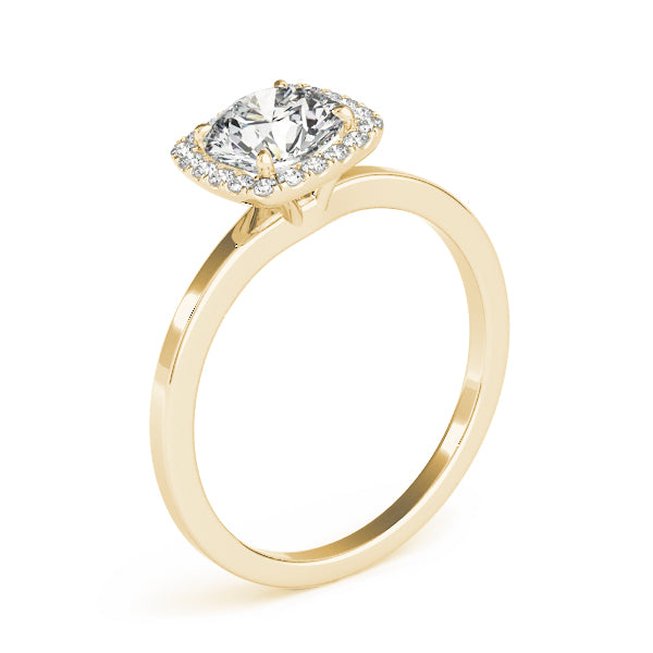 Round Halo Diamond Engagement Ring · 0.60 ct tw