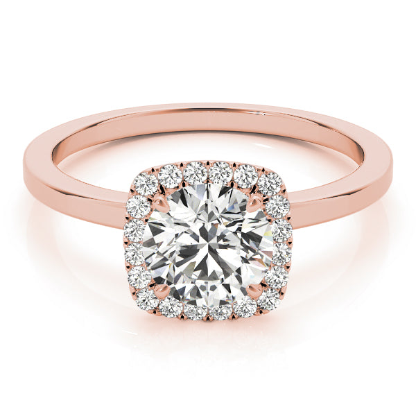 Round Halo Diamond Engagement Ring · 1.37 ct tw