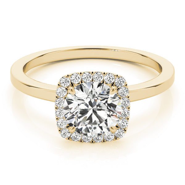 Round Halo Diamond Engagement Ring · 1.63 ct tw