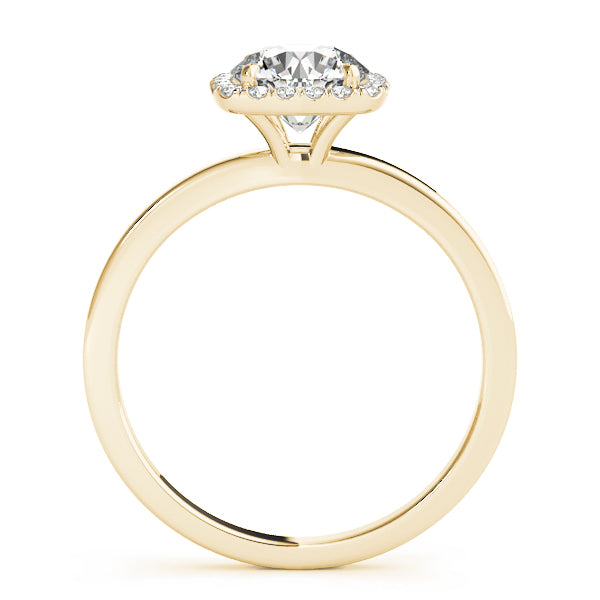 Round Halo Diamond Engagement Ring · 0.73 ct tw