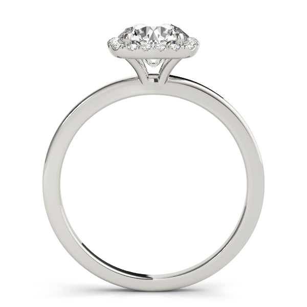 Round Halo Diamond Engagement Ring · 0.73 ct tw