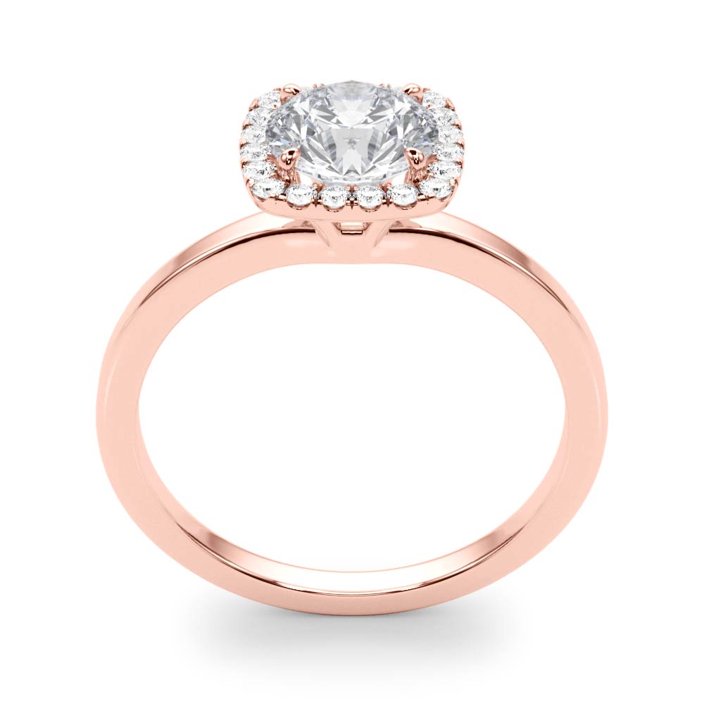 Round Halo Diamond Engagement Ring · 1.12 ct tw