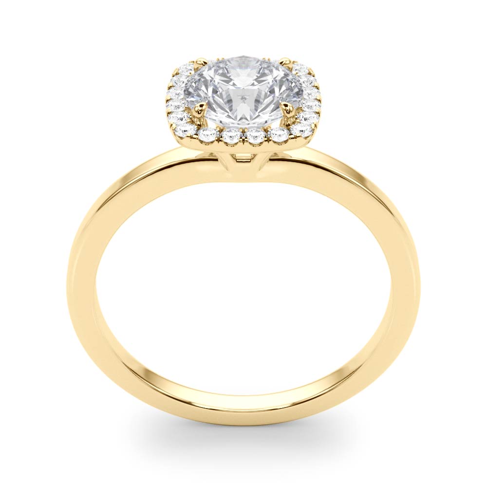 Round Halo Diamond Engagement Ring · 0.73 ct tw