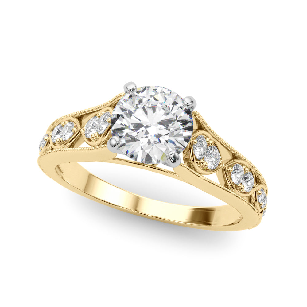 Single Row Prong Set Diamond Engagement Ring · 0.17 ct tw