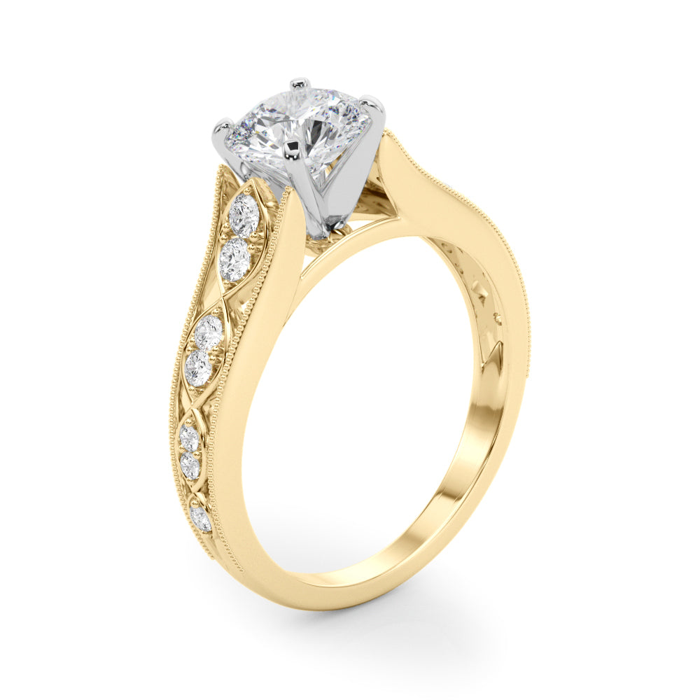 Single Row Prong Set Diamond Engagement Ring · 0.17 ct tw