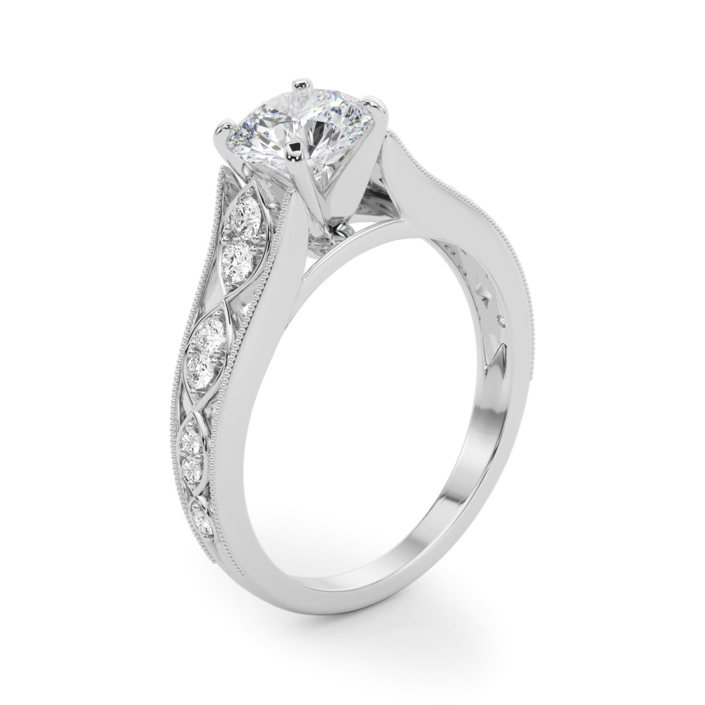 Single Row Prong Set Diamond Engagement Ring · 0.17 ct tw