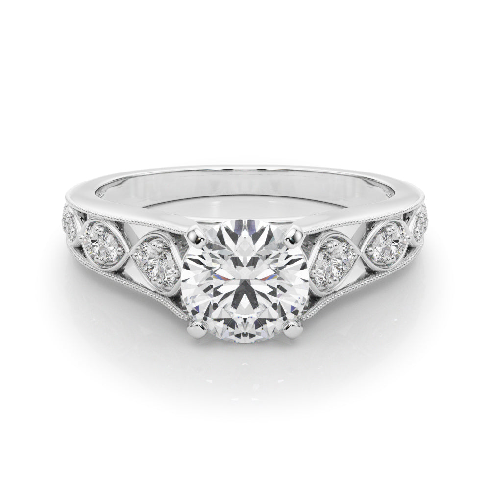 Single Row Prong Set Diamond Engagement Ring · 0.17 ct tw