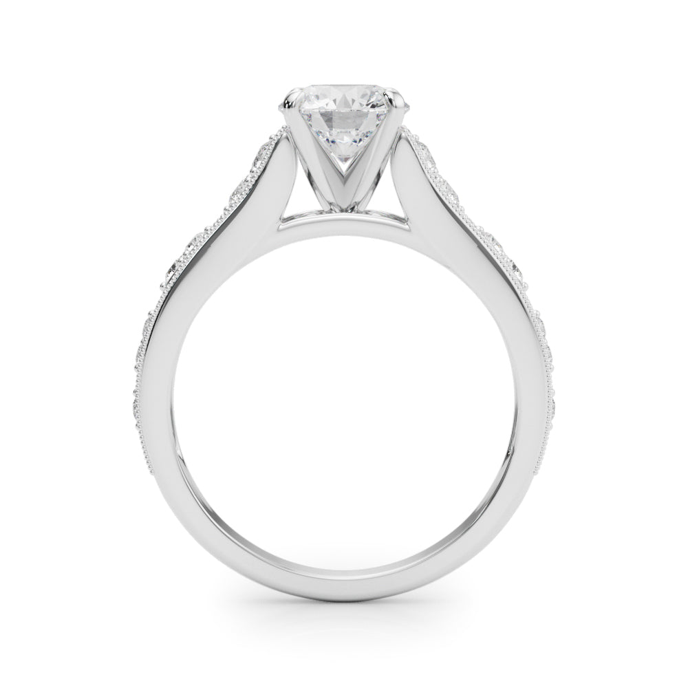 Single Row Prong Set Diamond Engagement Ring · 0.17 ct tw