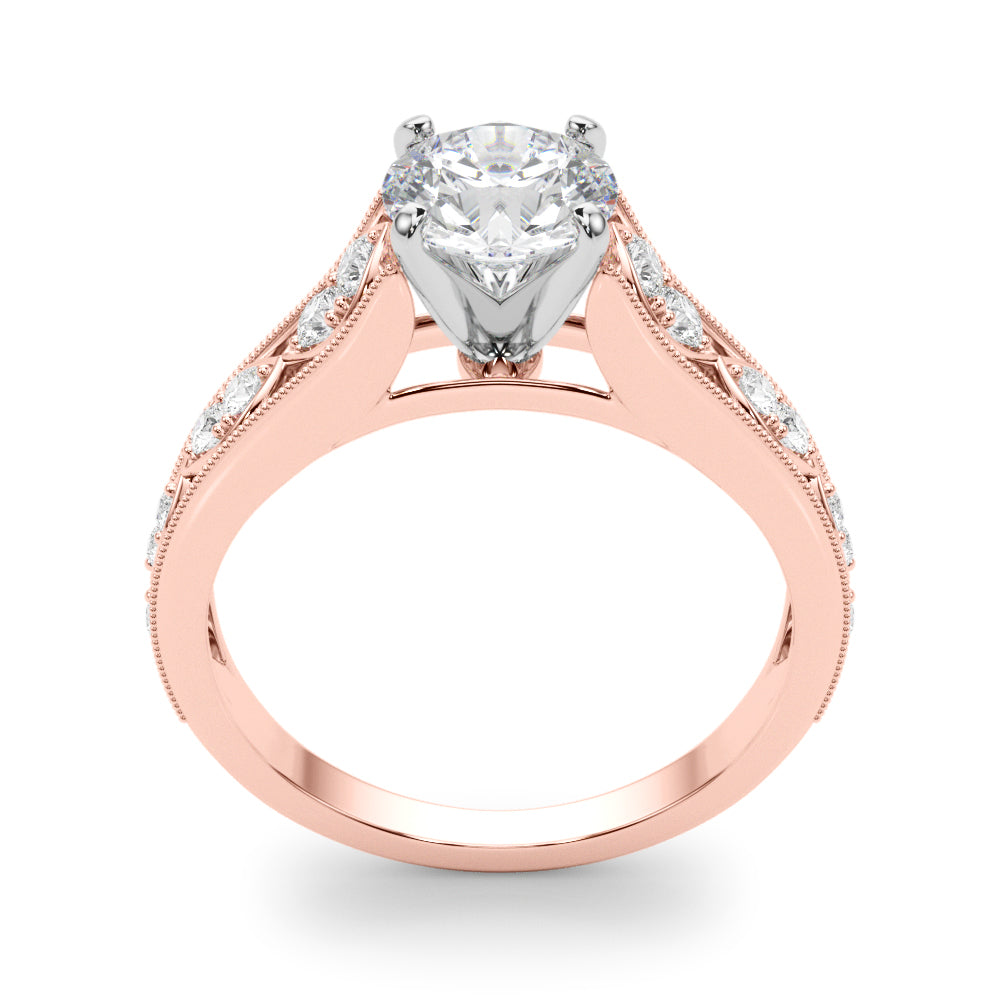 Single Row Prong Set Diamond Engagement Ring · 0.17 ct tw