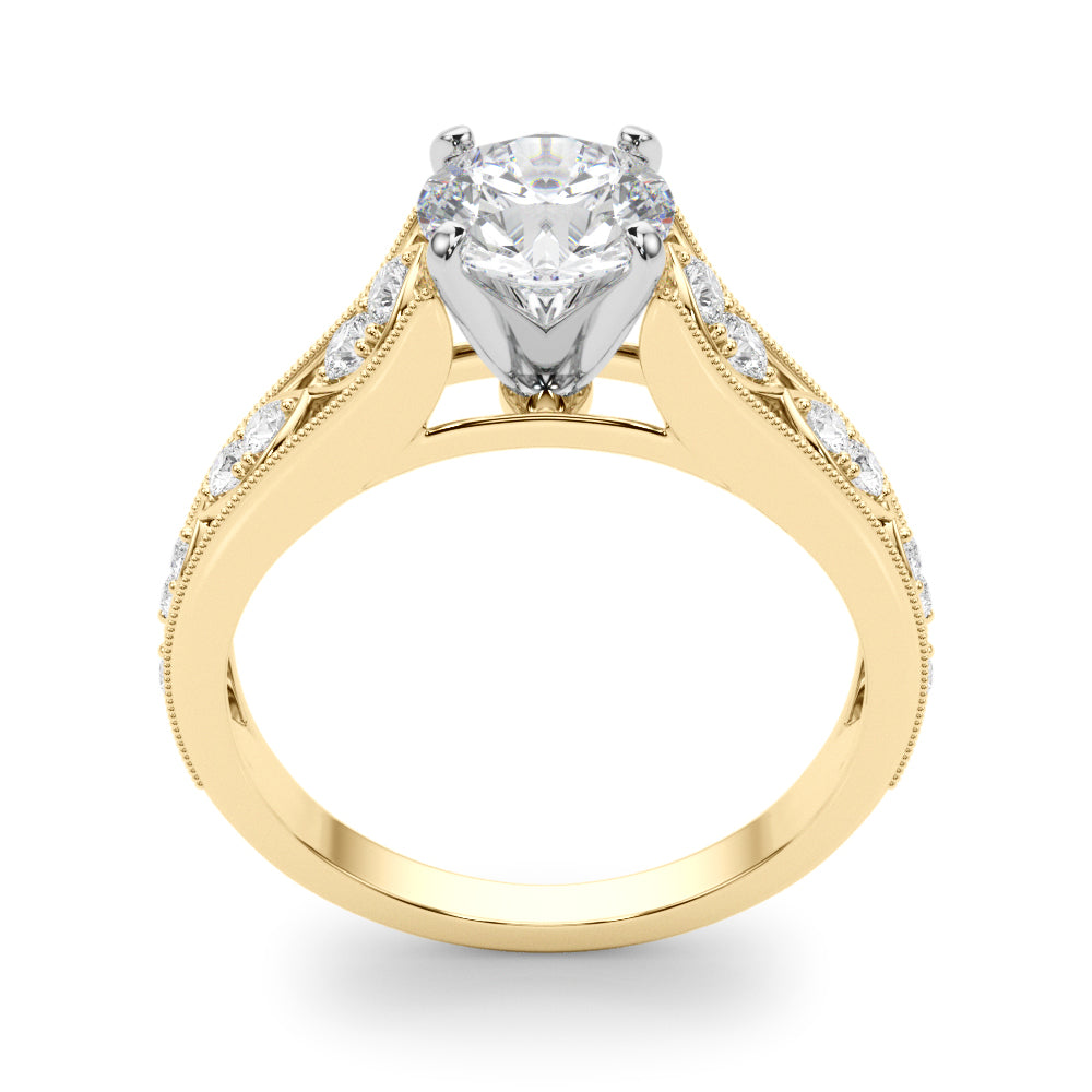 Single Row Prong Set Diamond Engagement Ring · 0.17 ct tw